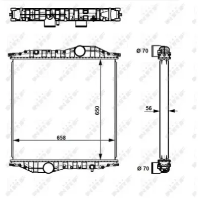 Radiator, racire motor NRF 529710