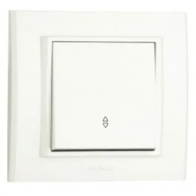 Intrerupator cu Revenire ST Grano Ovivo OV00003, 16A, 250V, IP20, Nat alb
