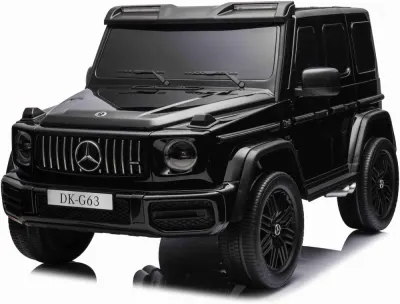 Masinuta electrica copii Mercedes G63, 2 locuri, 4x4, 800W, 24V 14Ah, MP4, neagra