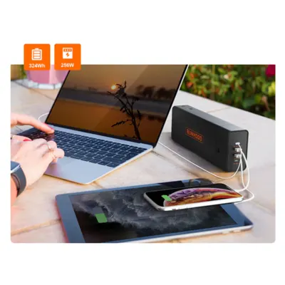 Pachet power bank portabil Runhood baterie 324Wh si modul adaptor USB