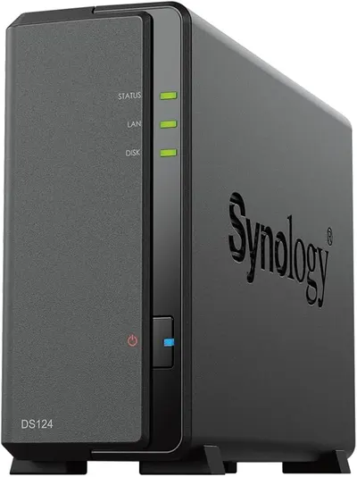 Dispozitiv NAS Synology - DiskStation DS124, 1-bay, 1GB, negru
