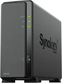 Dispozitiv NAS Synology - DiskStation DS124, 1-bay, 1GB, negru