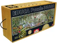 Puzzle panoramic Educa din 33 600 de piese - Viața sălbatică