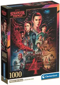 Puzzle Clementoni din 1000 piese - Stranger Things, sezonul 4, tip 2