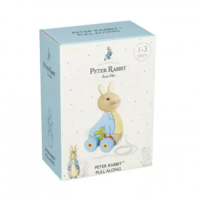 Jucărie de tras din lemn Peter Rabbit