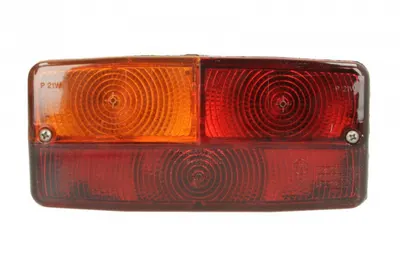Stop spate stanga (P21W R5W, 12 24V, portocaliu rosu, cu intermitent, cu stop, lumina de parcare) potrivit DEUTZ FAHR 100, 100 ECOLINE, 410, 410 G, 410 T, 410 T ECOLINE, 420, 420 PROFILINE, 420 T, 420