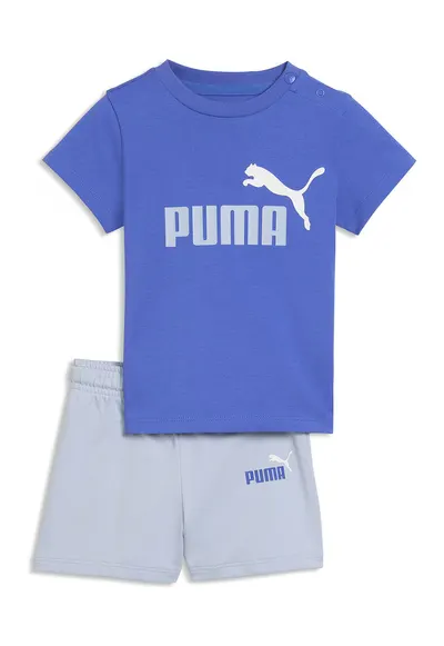 Set de tricou si pantaloni scurti Minicats - Albastru deschis