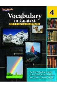 Vocabulary in Context for the Common Core Standards: Reproducible Grade 4