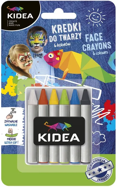 Pasteluri pentru față Kidea - 6 culori