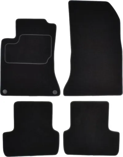 Covorase auto (set, velur, 3 bucati, culoare negru) MERCEDES B (W246, W242) intre 2011-2018