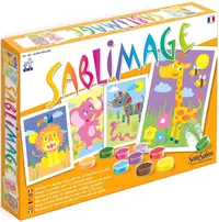Set de pictura cu nisip Sentosphere Sablimage - Animale africane