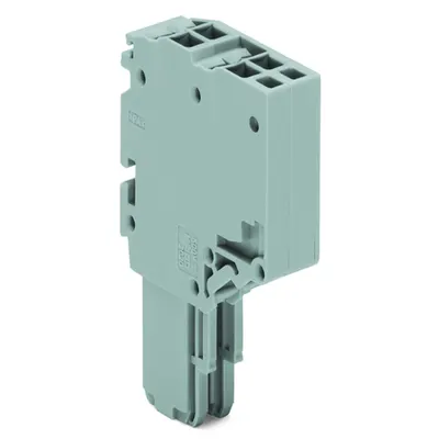 2-conductor female connector; 1.5 mm²; 2-pole; 1,50 mm²; gray