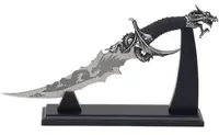Dagger Haller - Dragon, negru, cu suport din lemn