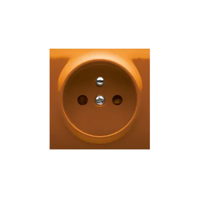 Carcasa pentru priza simpla, orange
