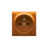 Carcasa pentru priza simpla, orange