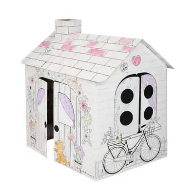 Căsuță de Colorat din Carton pentru Copii – Doodle House | 3+ ani