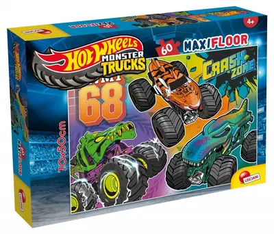 Puzzle pentru podea Lisciani de 60 piese XXL - Hot Wheels