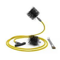 Set curatare tubulatura peleti - 3m lungime perie fi80 + fi100 + racleta