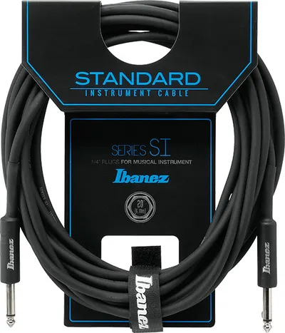 Cablu pentru chitară Ibanez - SI20, 6.3 mm, 6.1 m, negru