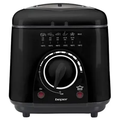 Friteuza electrica cu ulei BEPER Deep Fryer BP101100, 1l, 950 W (Negru)