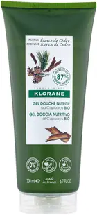 Klorane Cupuacu Gel de duș hidratant, cu scoarță de cedru, 200 ml