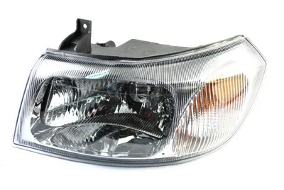Far stanga potrivit FORD TRANSIT 2000-2006 - (H4, electric, fundal cromat)