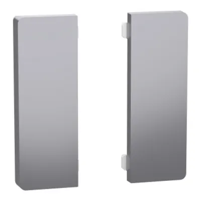 Set de 2 clapete 1/2 pentru Push buton KNX Dynamic Labeling System Design, otel inoxidabil