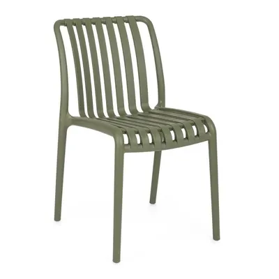 Scaun de grădină verde din plastic Billie – Bizzotto