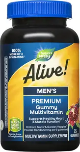 Alive Men's Premium Gummy, 75 tablete, Nature's Way