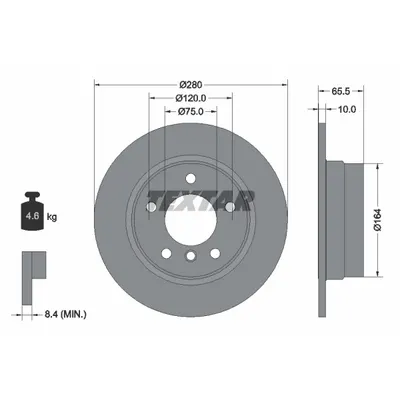 Disc frana TEXTAR 92132903