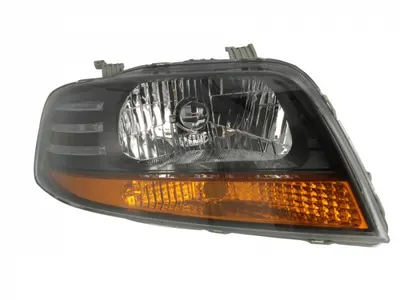 Far fata Dreapta (H4, electric, fara motoras, culoare insert: argintiu, culoare semnalizator: galben) potrivit CHEVROLET AVEO KALOS; DAEWOO KALOS