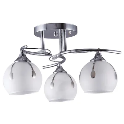 Lustra Sereno Alb+Crom 3xE27 60W