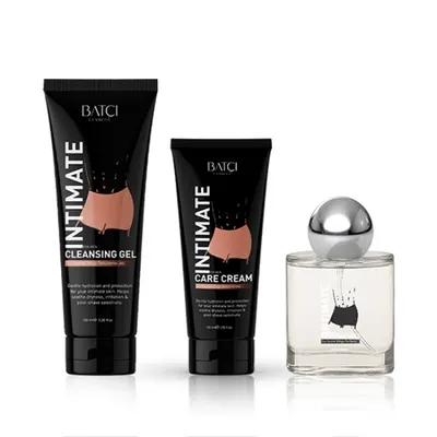 Set igiena intima - cleanser gel/crema/parfum BATCI - barbati