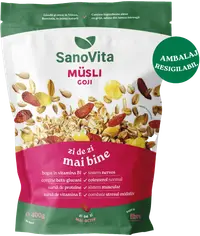 Musli cu goji fara zahar, 400g, SanoVita