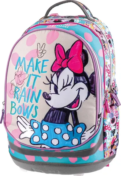 Ghiozdan școlar Play Seven - Minnie Mouse, Make It Rainbows, 1 compartiment