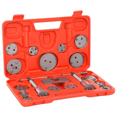 vidaXL Trusă de scule pentru calibrare disc de frână, 18 piese