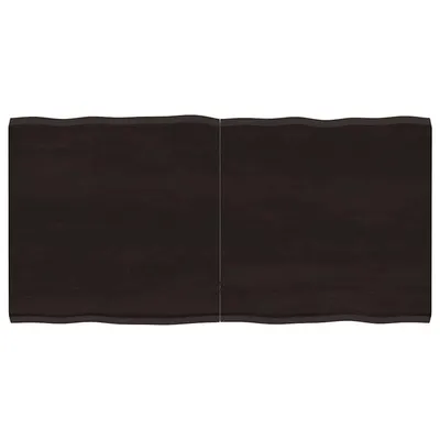 vidaXL Blat masă, 120x60x4 cm, gri, lemn stejar tratat contur organic