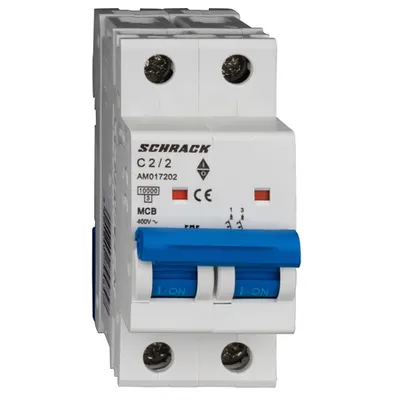Intreruptor automat AMPARO 10kA, C 2A, 2 poli
