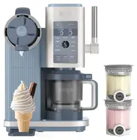 Mașină de înghețată Ninja - Creami Scoop &amp; Swirl, 800W, 13 programe, albastru