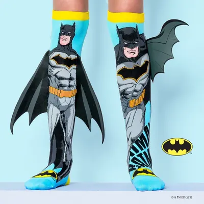 Șosete lungi colorate Madmia unisex Batman 6-99 ani