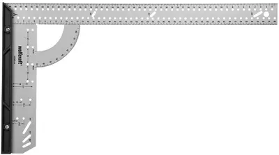 Unghi drept cu raportor Wolfcraft - 280 x 500 mm