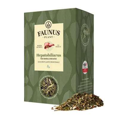 Ceai hepatoprotector Hepatobiliarus, 90g, Faunus Plant