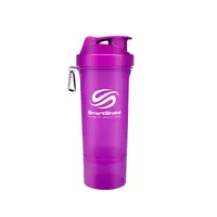 Shaker suplimente SmartShake 500ml, mov