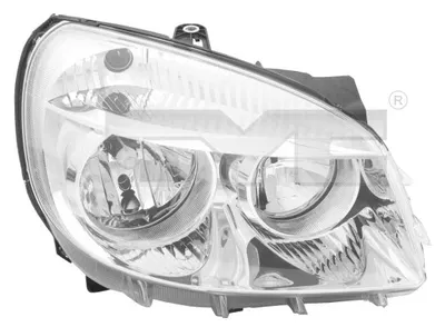 Far stanga (H1 H7, reglaj electric, fundal cromat) FIAT DOBLO, DOBLO CARGO