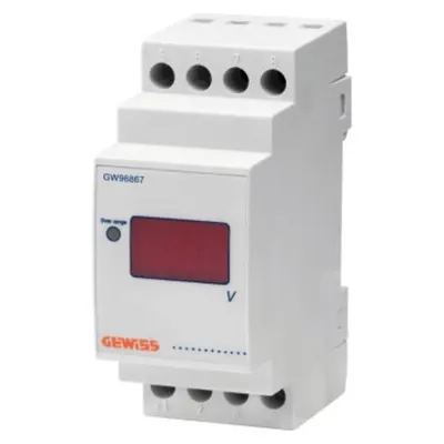 Digital Voltmeter With Direct Connection - 0/500v - 2 Module