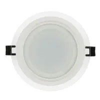 Panou LED cu sticla, incastrabil, rotund, 12W, SMD2835, lumina neutra, IP44