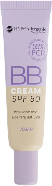 Bell HYPOAllergenic BB Cremă cu acid hialuronic, SPF50, 004, 30 g