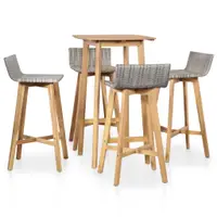 Gossi set mobilier de exterior, 5 piese, lemn masiv de acacia