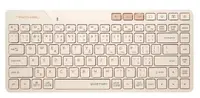 Tastatură A4Tech - Fstyler FBK26C AS, wireless, QuietKey, Cafe Latte
