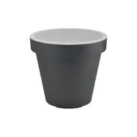 Ghiveci Metro Twist, ø 29,5 cm, gri-alb